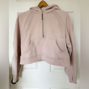 Lululemon Cropped Scuba Hoodie Light Pink